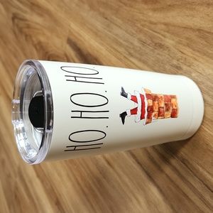 Rae Dunn Tumbler, Stainless Steel, 17 oz/500 mL, Ho Ho Ho Chimney, BPA-free, NWT